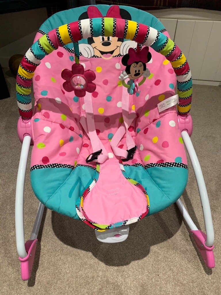 minnie mouse baby bouncer chair